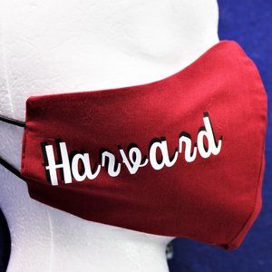 HARVARD UNIVERSITY FACE MASK WASHABLE COTTON